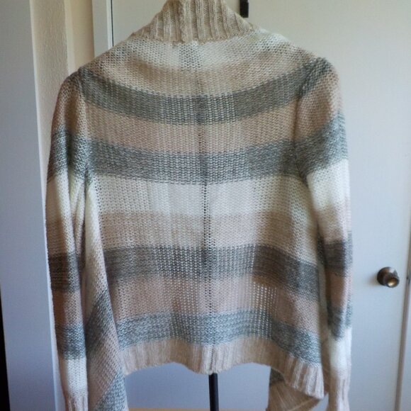 Wet Seal Sweater - Size X-Small - Lightweight -  Grey/Tan/White  (391) - Picture 3 of 6